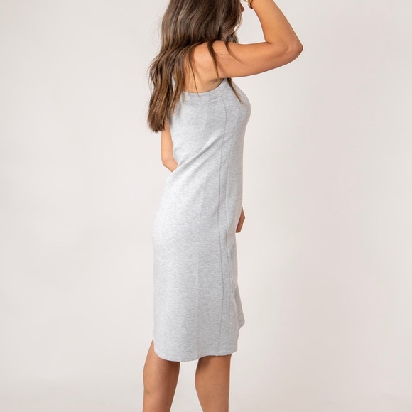 Spanx AirEssentials Tank Midi Dress Heather Grey Size Medium NWOT - Picture 9 of 11